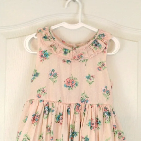 Laura Ashley London Pink Floral Dress Size 6 - Picture 4 of 10
